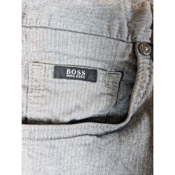 Hugo Boss Stretch Jeans Mens 34x34 Grey Regular  Fit Straight Designer - Picture 10 of 10